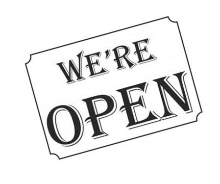 We're open!